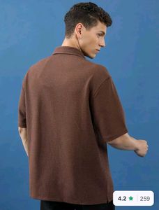 highlander brown oversized shirt
