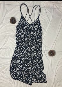 Black &amp; White Print Dress