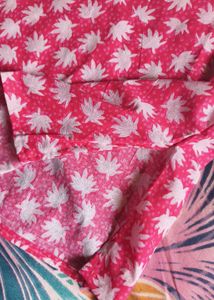 Pink Floral Print Kurta