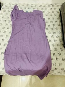 Lavender Kurta with White Print