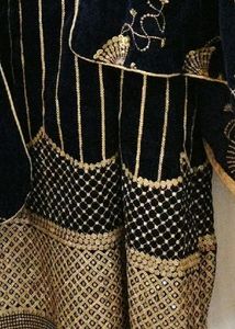 Perimium Velvet Suit Set Sequins Work