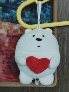 We Bare Bear Cartoon Plush Bag Charm
