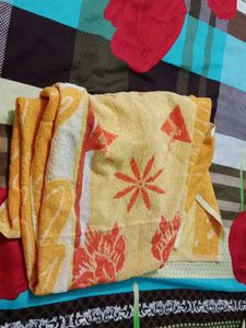 Yellow Red Towel