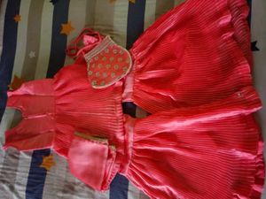 Stunning Coral Lehenga Choli Set