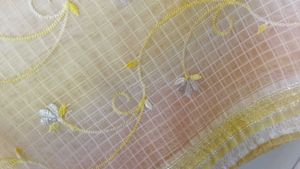 Elegant Yellow Embroidered Saree