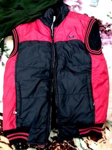 Red &amp; Black Padded Vest