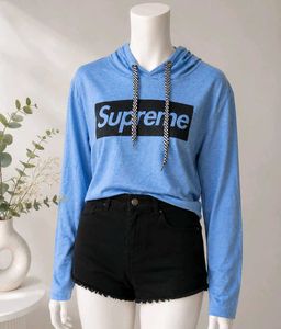 🎀150rs SALE🎀Supreme Logo Hoodie - Blue