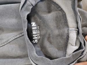 Grey Washed Crew Neck Sweatshirt