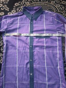Purple Plaid Long Sleeve Shirt