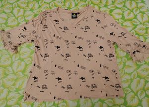 Pink Printed Tshirt