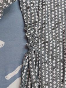 Stylish Grey Printed short Kurti for Women