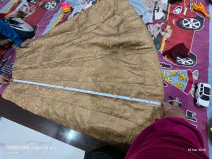 Elegant Gold Brocade Ethnic Skirt