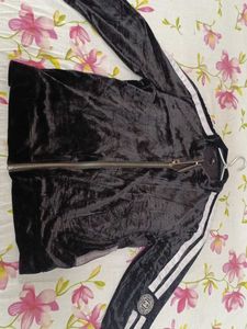 Stylish Black Velvet Jacket