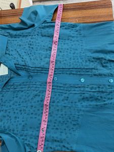 Teal Textured Kurta top
