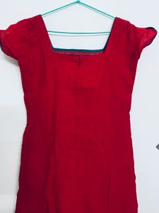 Red Kurtha Top