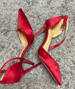 Jessica Simpson Red Velvet Heels