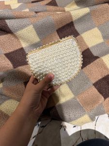 Elegant Beaded Clutch Bag