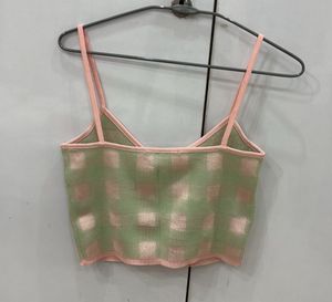 Checkerboard Knit Camisole Top Zara