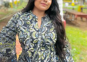 Boho Chic Print Mini Dress
