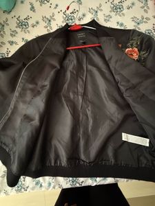 Forever 21 Floral Bomber Jacket
