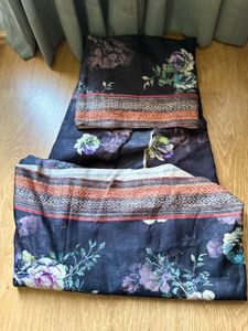 Elegant Floral Print Saree