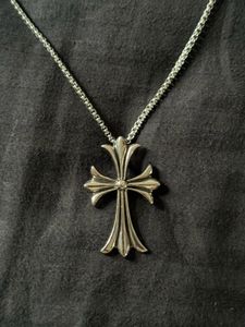 Chrome Hearts Steel Cross Pendant Neckla