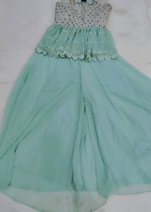 Sparkling Mint Ethnic Gown