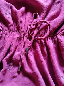 Beaded Berry Kaftan Top