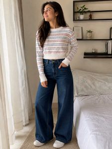 Striped Knit Crop Top