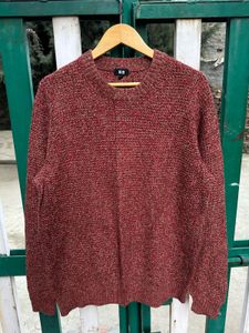 Uniqlo Red Knit Sweater