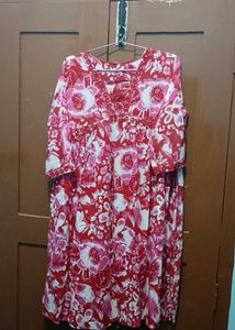 Vibrant Floral Print Kurta(Aaliya cut)