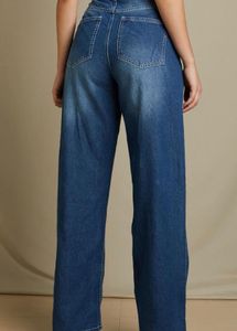 Wide Leg Blue Jeans