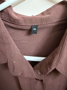 Chocolate Brown Oversized Shirt