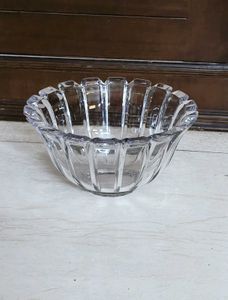 Crystal Glass Heavy Hostess Bowl