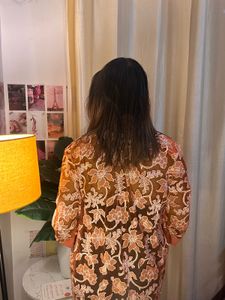 Stylish Orange transparent shirt