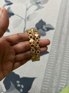 Gold-toned beautiful design Bangle Set