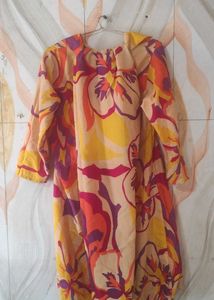 Vibrant Floral Print Kurta