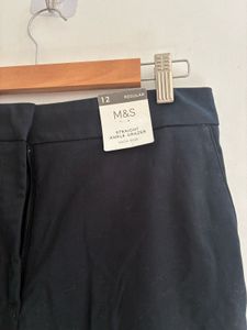 Marks &amp; Spencer Black Straight Trousers