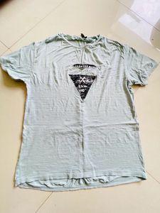 Light Sea Green Colour Tshirt For Men