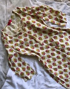 Cream Kurta with Floral Print
