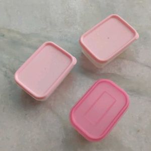 🆕 ✴️3 Pink Containers
