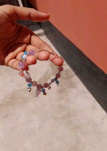 Hanmade Crystal Beaded Charm Bracelet