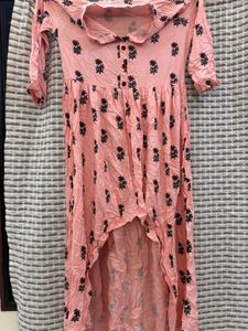 Stylish Pink Printed Kurta