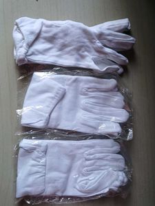 White Cotton Gloves - Pack of 3