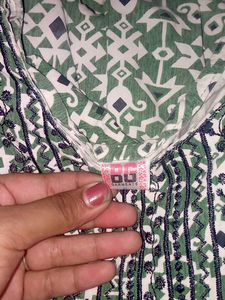 Stylish Green Printed Kurta