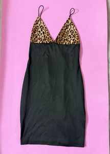 Y2K Leopard Print Dress 🐆⭐️