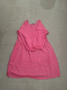 Pink Tiered Babydoll Dress