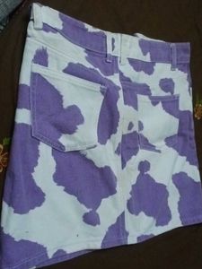 Cute Cow Print Mini Skirt