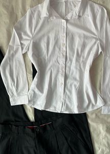 Classic White Button-Down Shirt