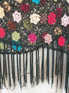 Vintage Crochet Poncho / Cape